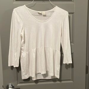 White peplum shirt
